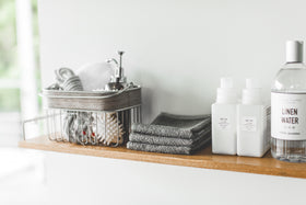 Wall-Mounted Shelf displaying cleaning items by Yamazaki Home. view 4