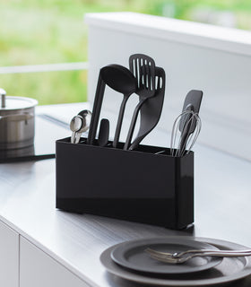 Utensil & Thin Cutting Board Holder - Steel view 10