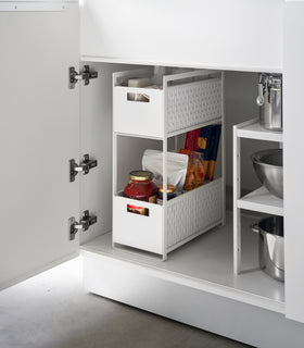 Two-Tier Cabinet Storage Basket view 2