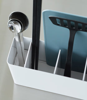 Utensil & Thin Cutting Board Holder - Steel view 6